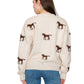 Horse Penny Pattern Sweater