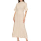 Cable Knit Mock Neck Maxi Dress