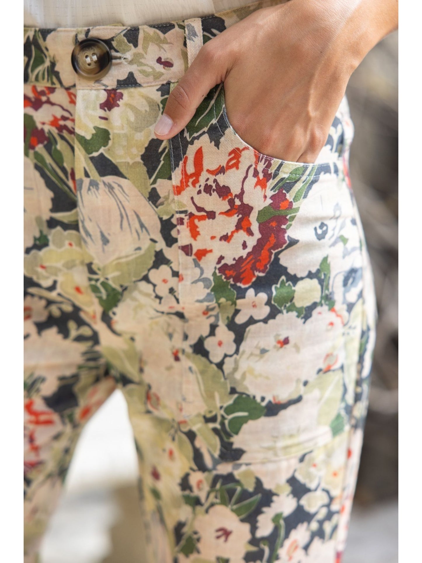 The Holly Floral Print Pants