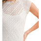 Cap Sleeve Mixed Lace Dress