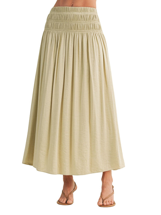 The Selma Smocked Maxi Skirt