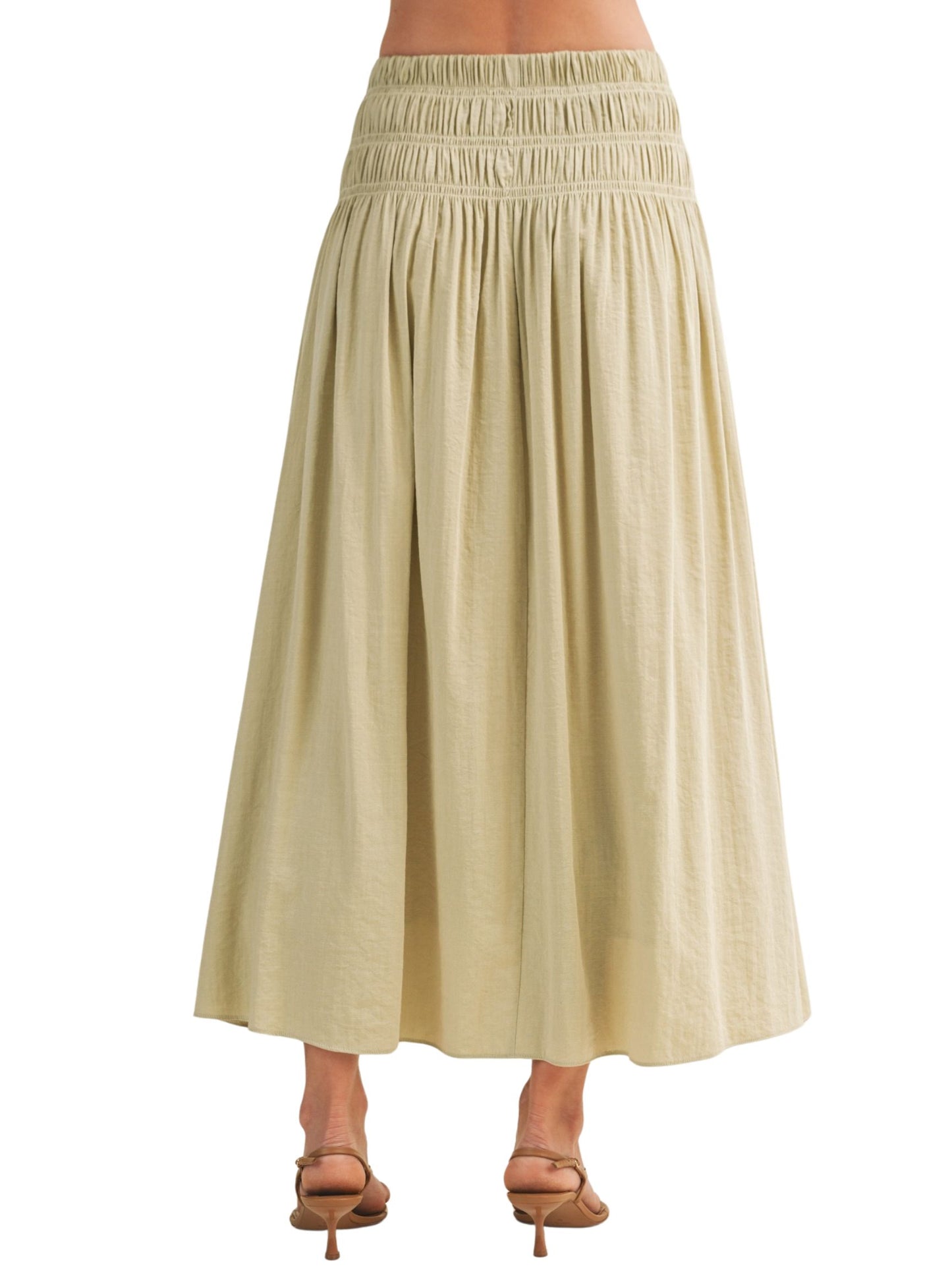 The Selma Smocked Maxi Skirt