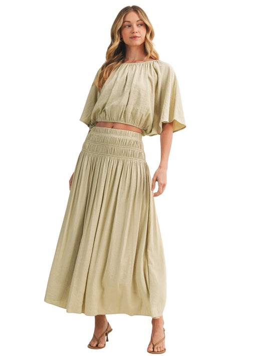 The Selma Smocked Maxi Skirt