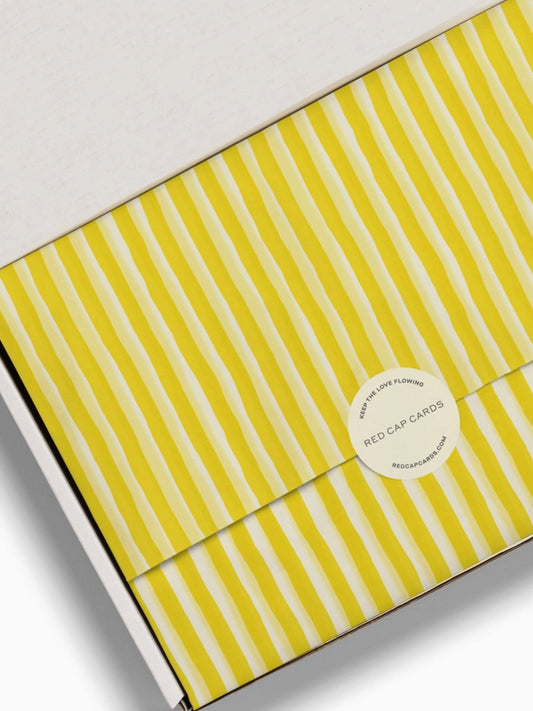 Yellow Stripe tissue paper
