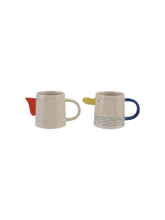 Stoneware Sea Bird Mug w/ 3D Beak