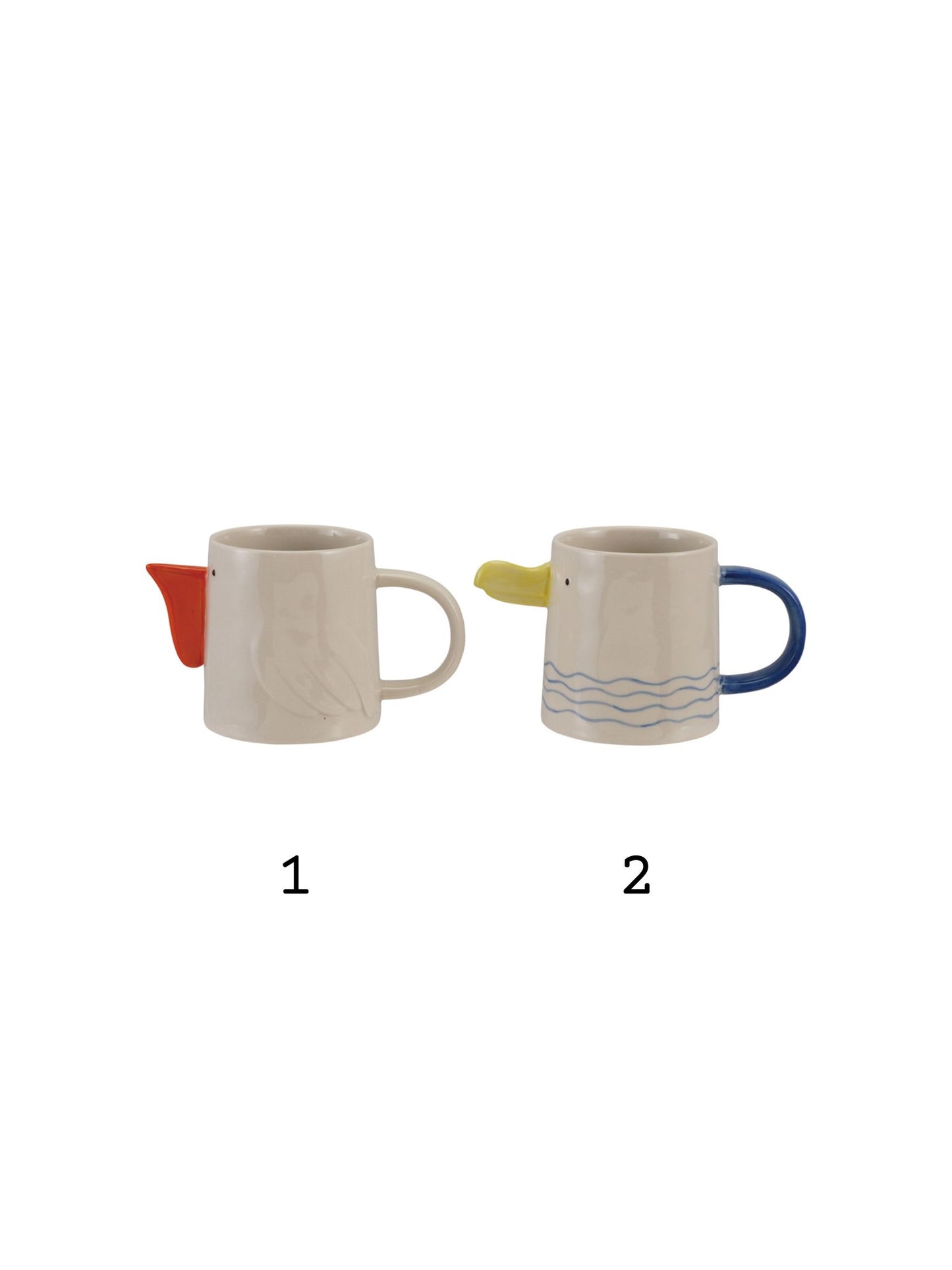Stoneware Sea Bird Mug w/ 3D Beak