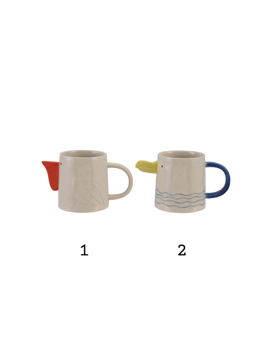 Stoneware Sea Bird Mug w/ 3D Beak