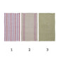 Cotton Waffle Weave Tea Towel with Stripes