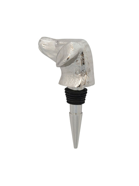Cast Aluminum Dog Head Bottle Stopper