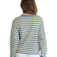 Piper Cardigan - Blue/Yellow Stripe