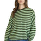 Piper Cardigan - Olive Combo Stripe