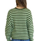 Piper Cardigan - Olive Combo Stripe