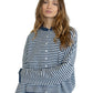 Piper Cardigan - Denim Mini Stripe
