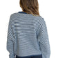 Piper Cardigan - Denim Mini Stripe