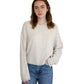 Piper Cardigan Mini Stripe - Cream