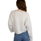 Piper Cardigan Mini Stripe - Cream