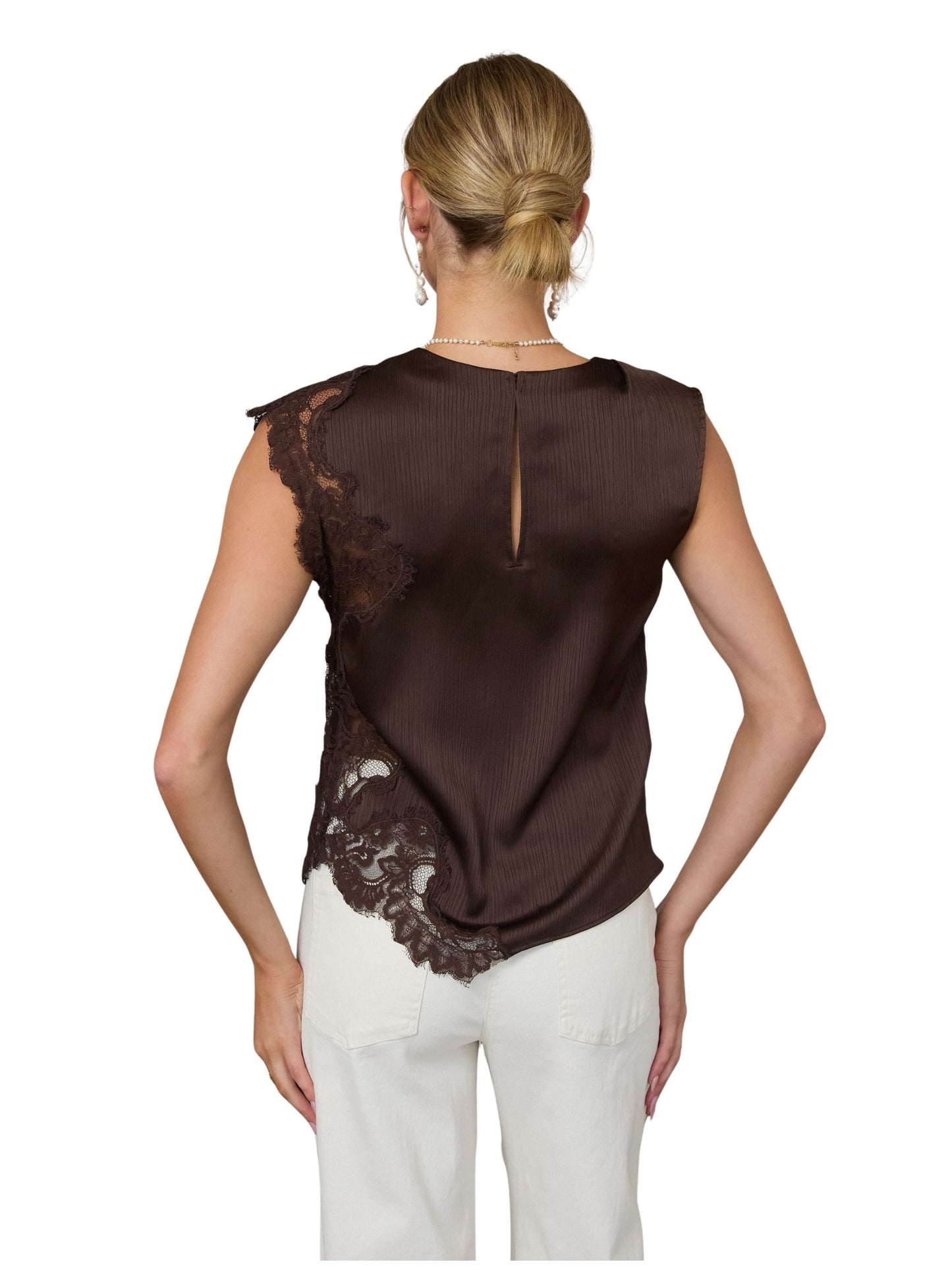 Carmen Lace Trimmed Top