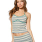 Elina Striped Foldover Shorts