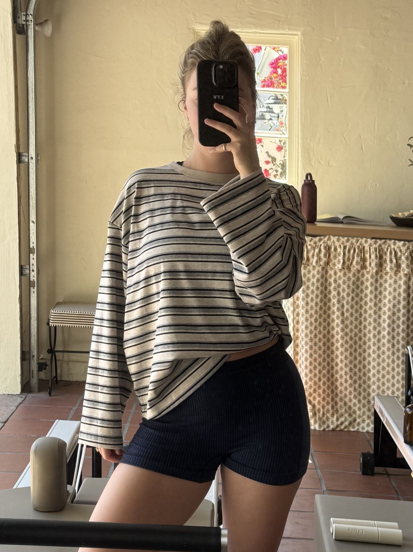 Multi Color Stripe Long Sleeve Top