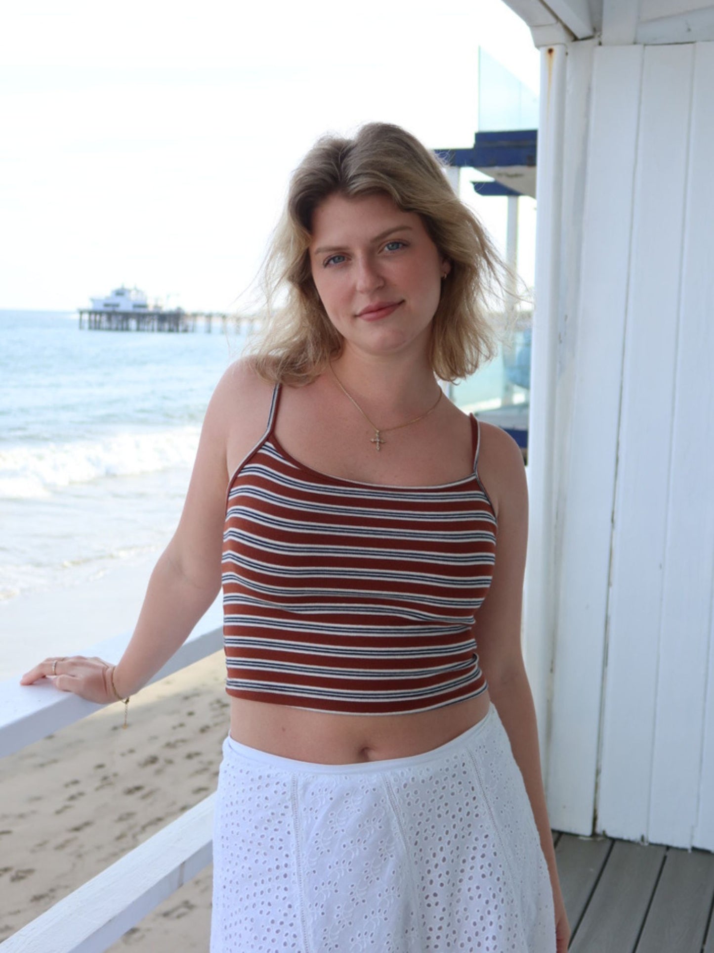 Jane Ribbed Stripe Top