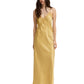 Daffodil Lace Detailed Maxi Satin Dress