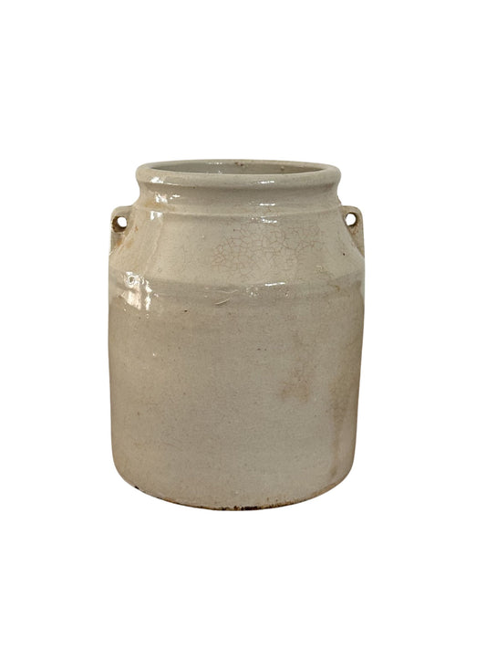 Vintage Small Preserves Cream Crock - Pick Up Only