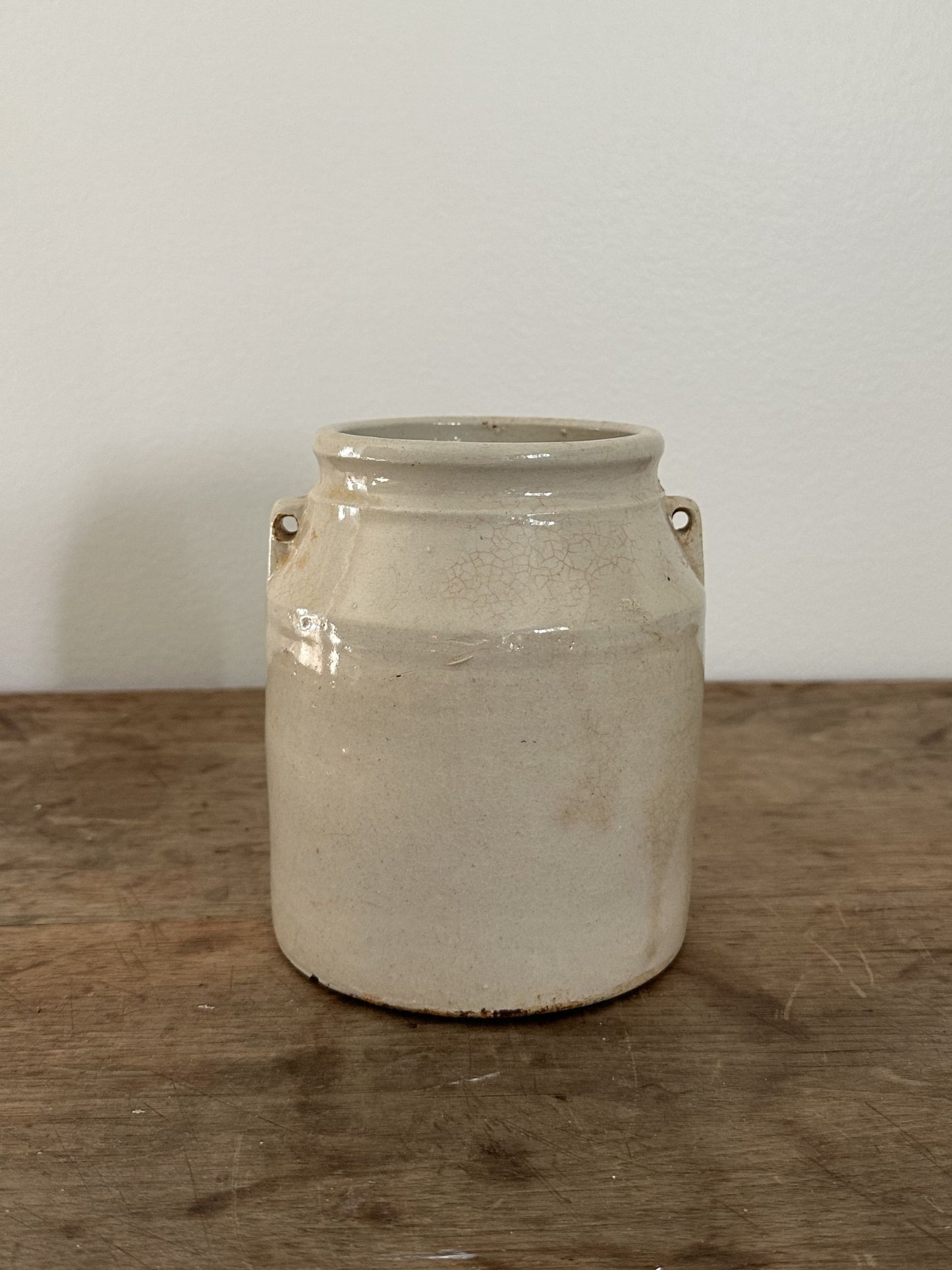 Vintage Small Preserves Cream Crock - Pick Up Only