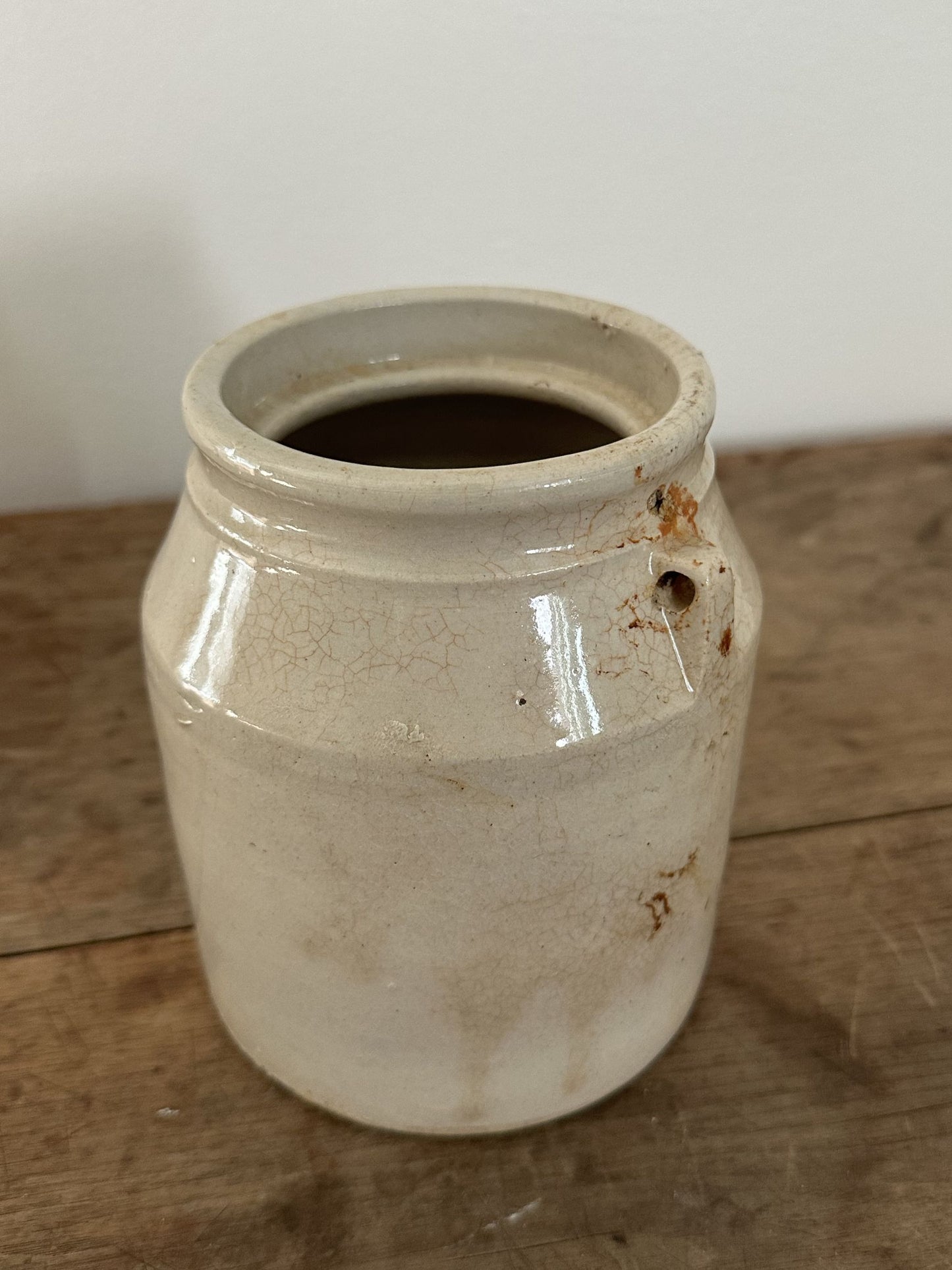Vintage Small Preserves Cream Crock - Pick Up Only