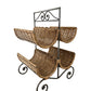 Vintage Metal and Wicker Wine Holder - Pick Up Only