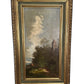 Antique 1917 Oil Painting Landscape in Ornate Gilt Frame - Pick Up Only