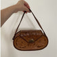 Vintage 1960s-1970s Floral Tooled Leather Purse