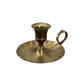 Vintage Brass Chamberstick Candle Holder with Finger Loop Handle