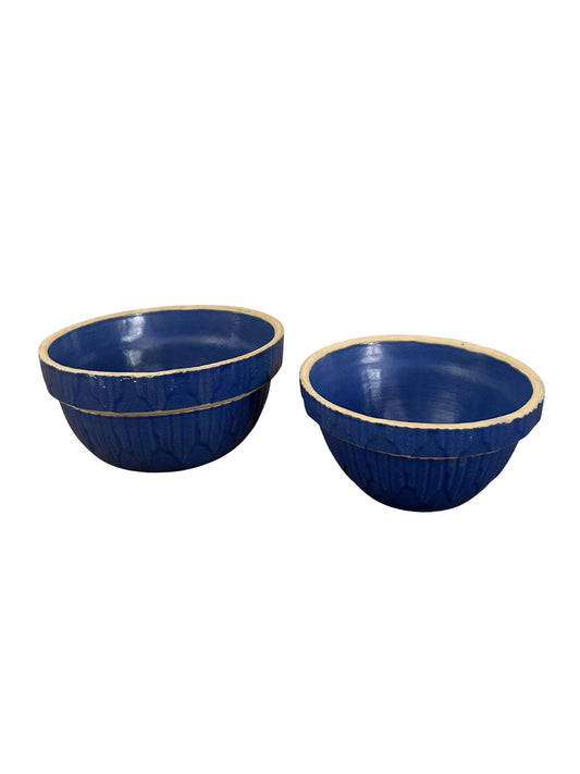 Vintage Blue Stacking Bowls
