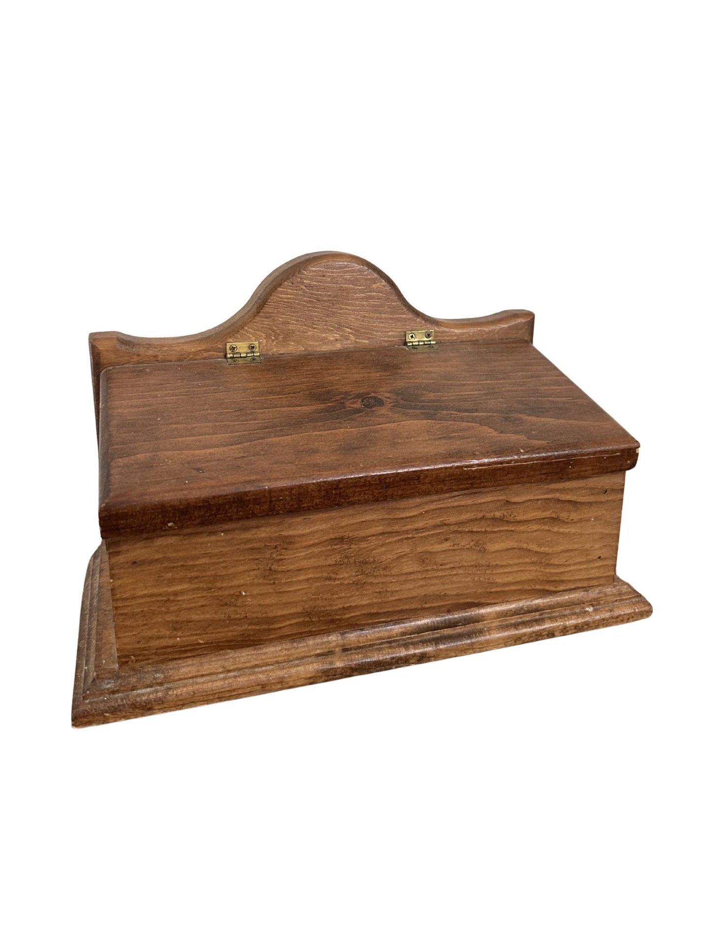 Vintage Wooden Hinged Storage Box - Pick Up Only