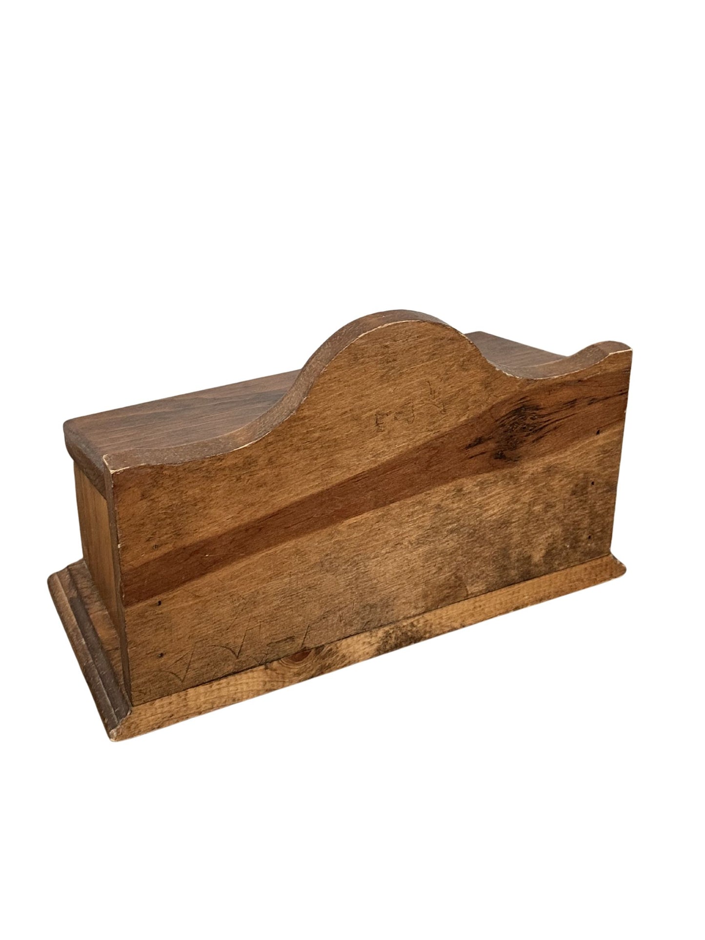Vintage Wooden Hinged Storage Box - Pick Up Only