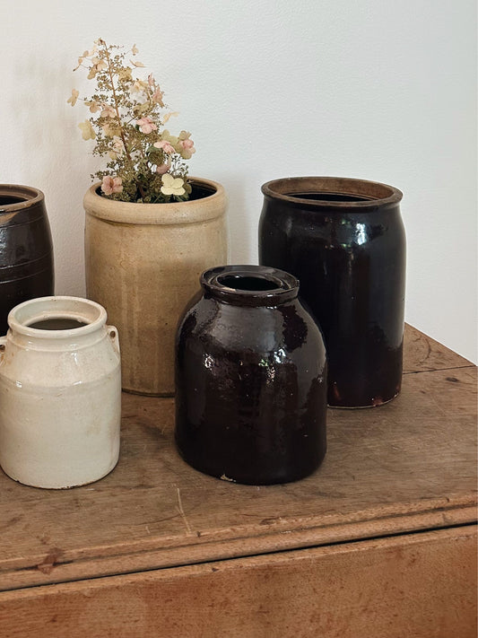 Vintage Small Brown Crock - Pick Up Only