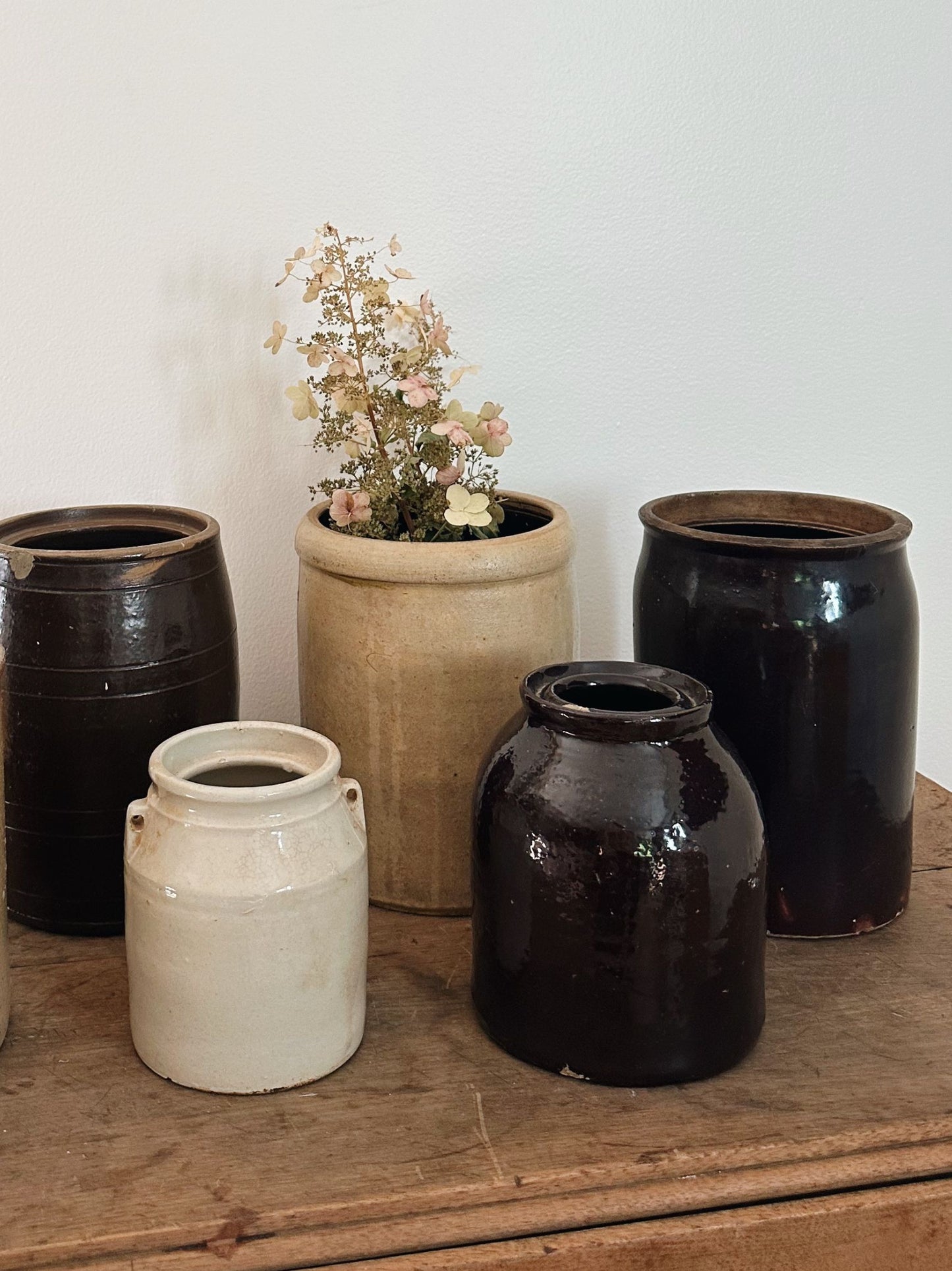 Vintage Stoneware Cream Crock