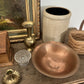 Vintage Copper Footed Bowl