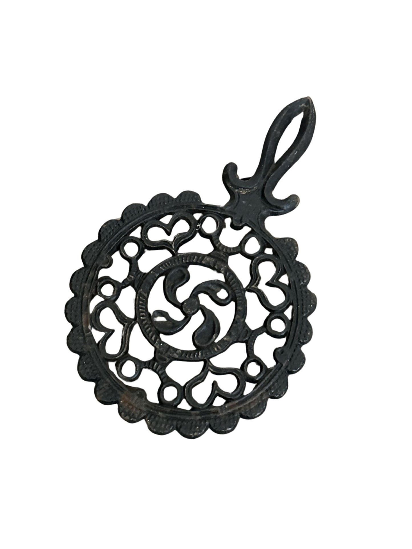 Vintage Cast Iron Trivet w/ Handle