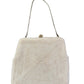 Vintage White Beaded Clutch