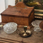 Vintage Glass Trinket Box w/ Lid