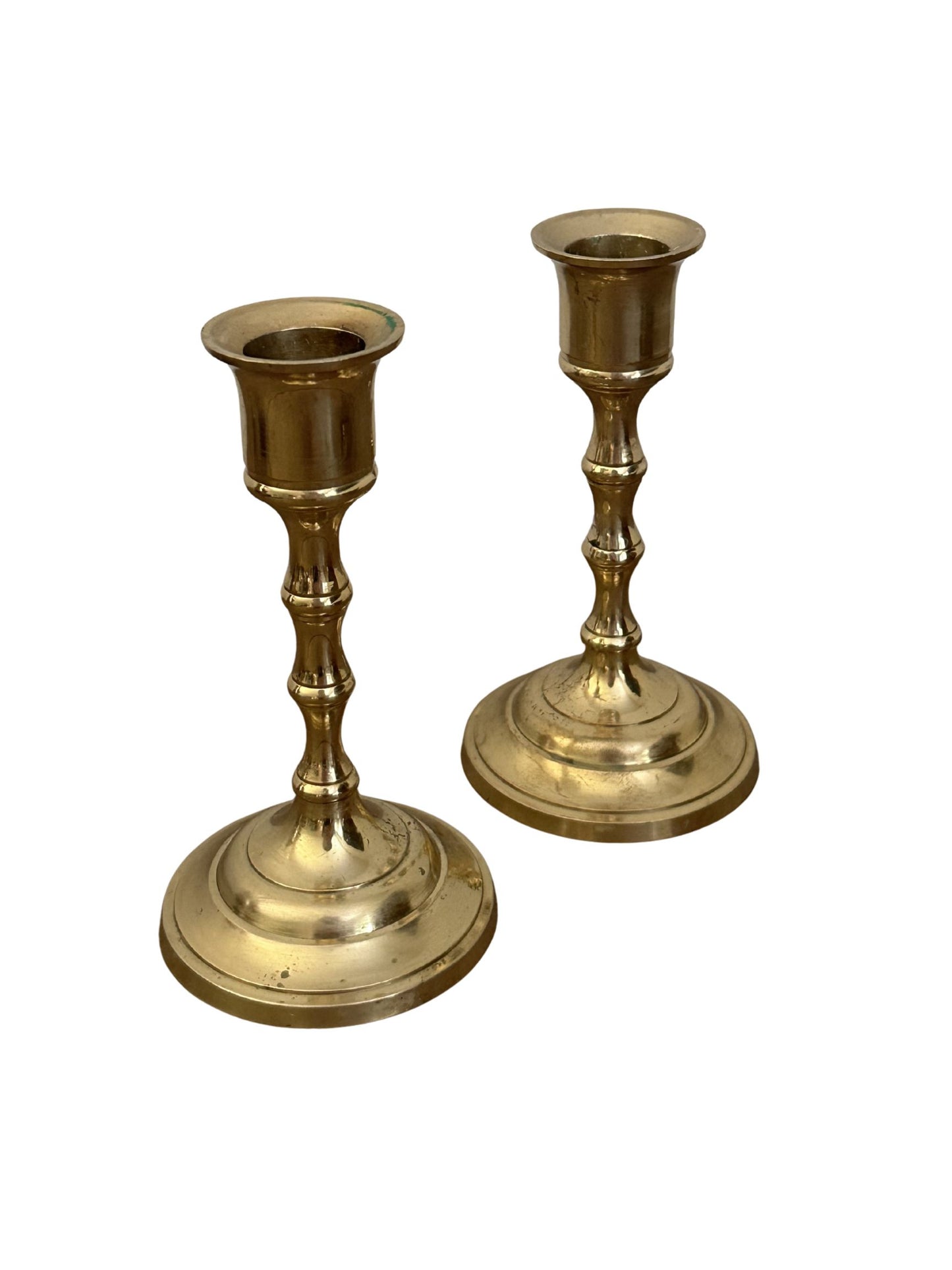 Vintage Solid Brass Candlestick Holder