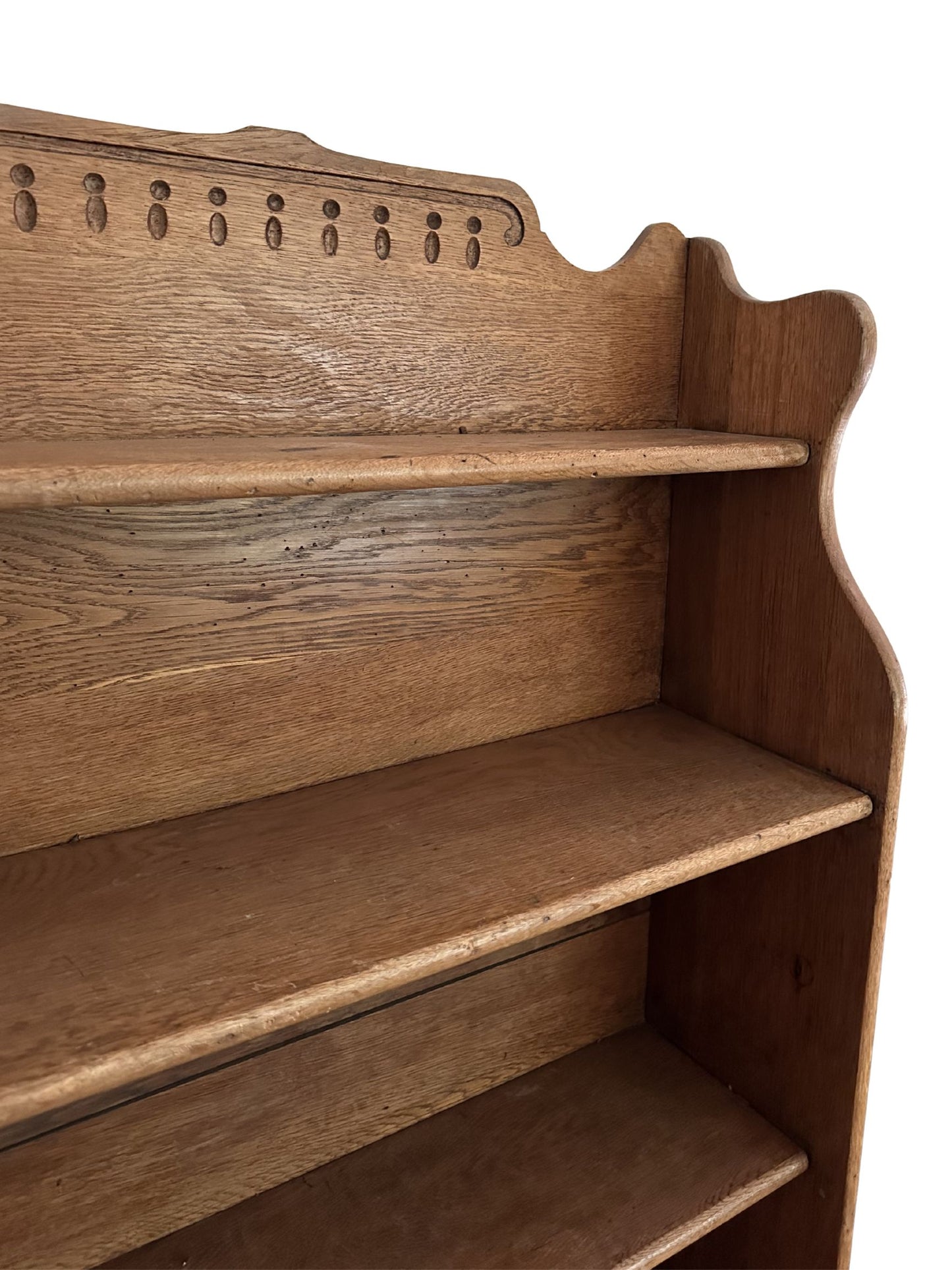 Antique Oak Cottage Bookshelf / Display Shelf - Pick Up Only
