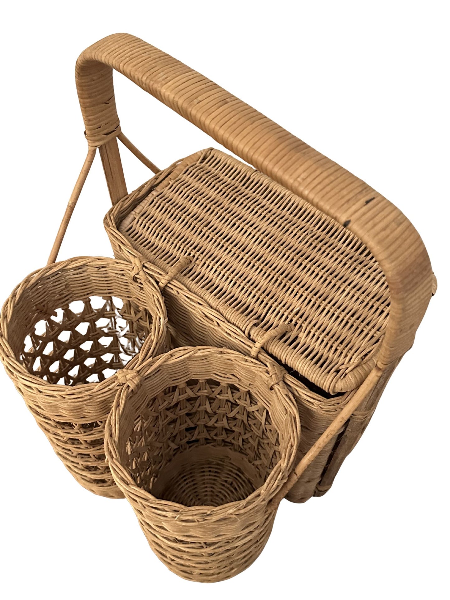 Vintage French Style Picnic Basket w/ Lid and Handle - Pick Up Only