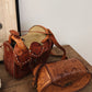 Vintage 1960s-1970s Floral Tooled Leather Purse