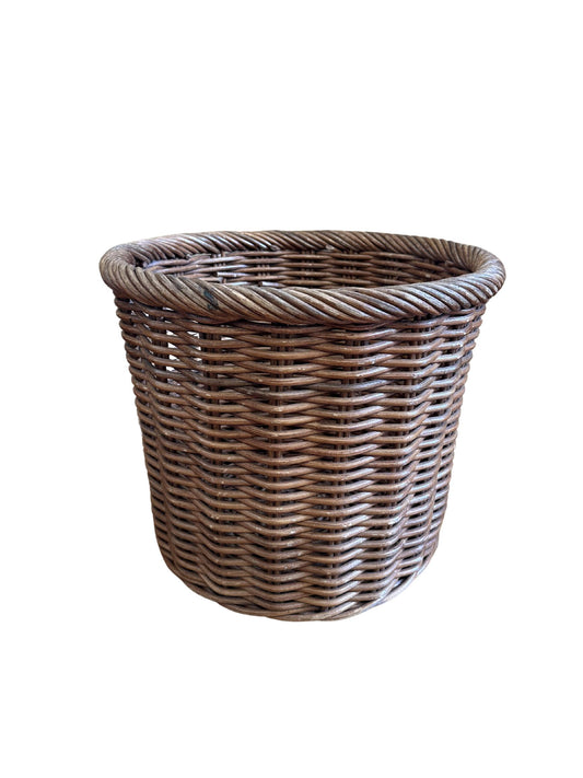 Vintage Large Basket w/ Rope Edge - Pick Up Only