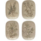 Debossed Floral Stoneware Dish