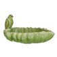 Resin Leaf Shaped Bowl w/ Bird - Pick Up Only