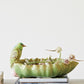 Resin Leaf Shaped Bowl w/ Bird - Pick Up Only