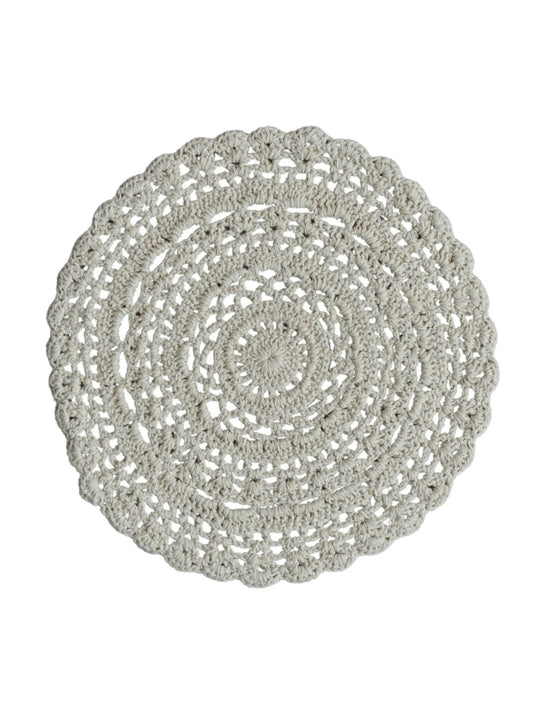 Recycled Cotton Blend Crocheted Placemat
